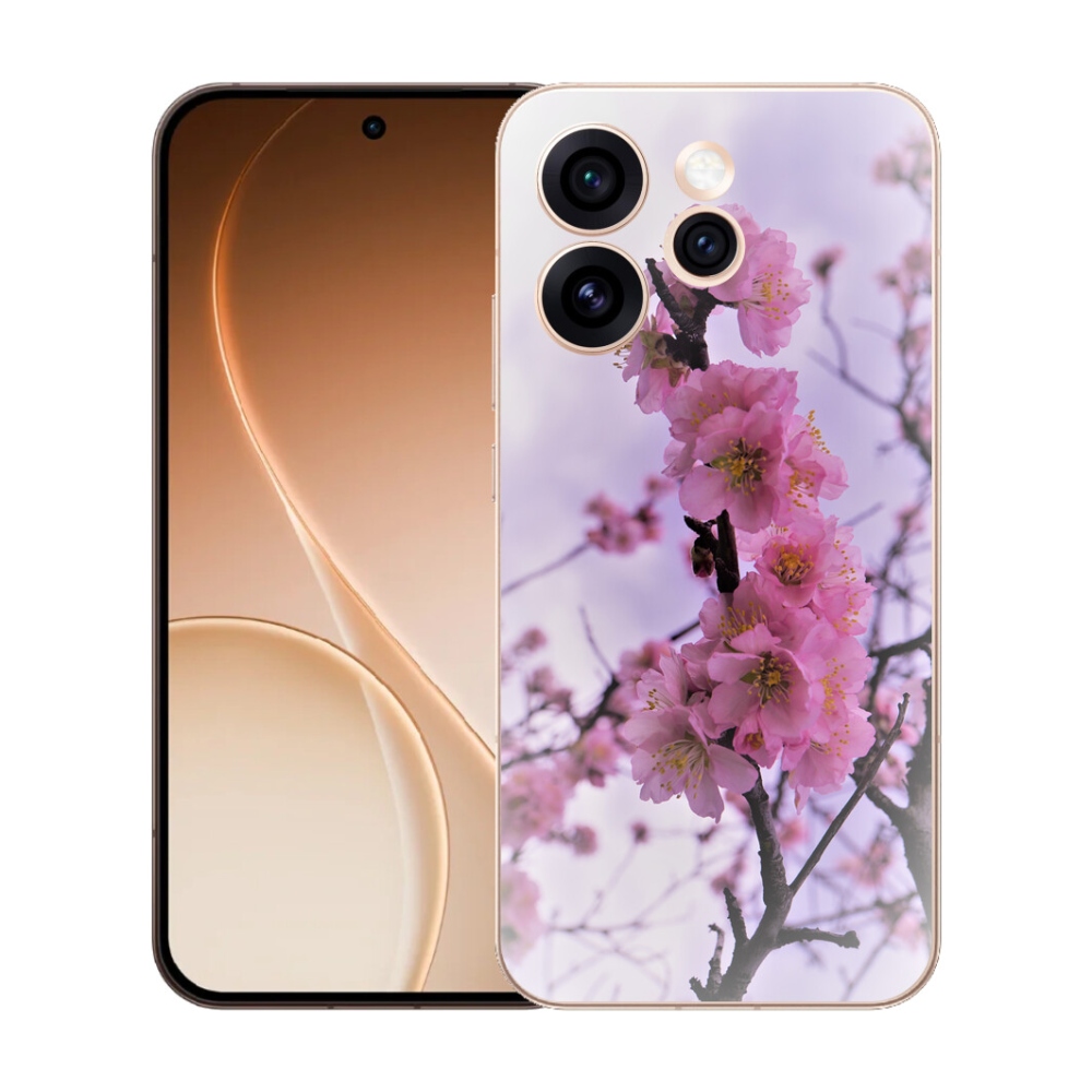 Gelový kryt mmCase na Oppo Reno 15 Pro 5G - květiny 7