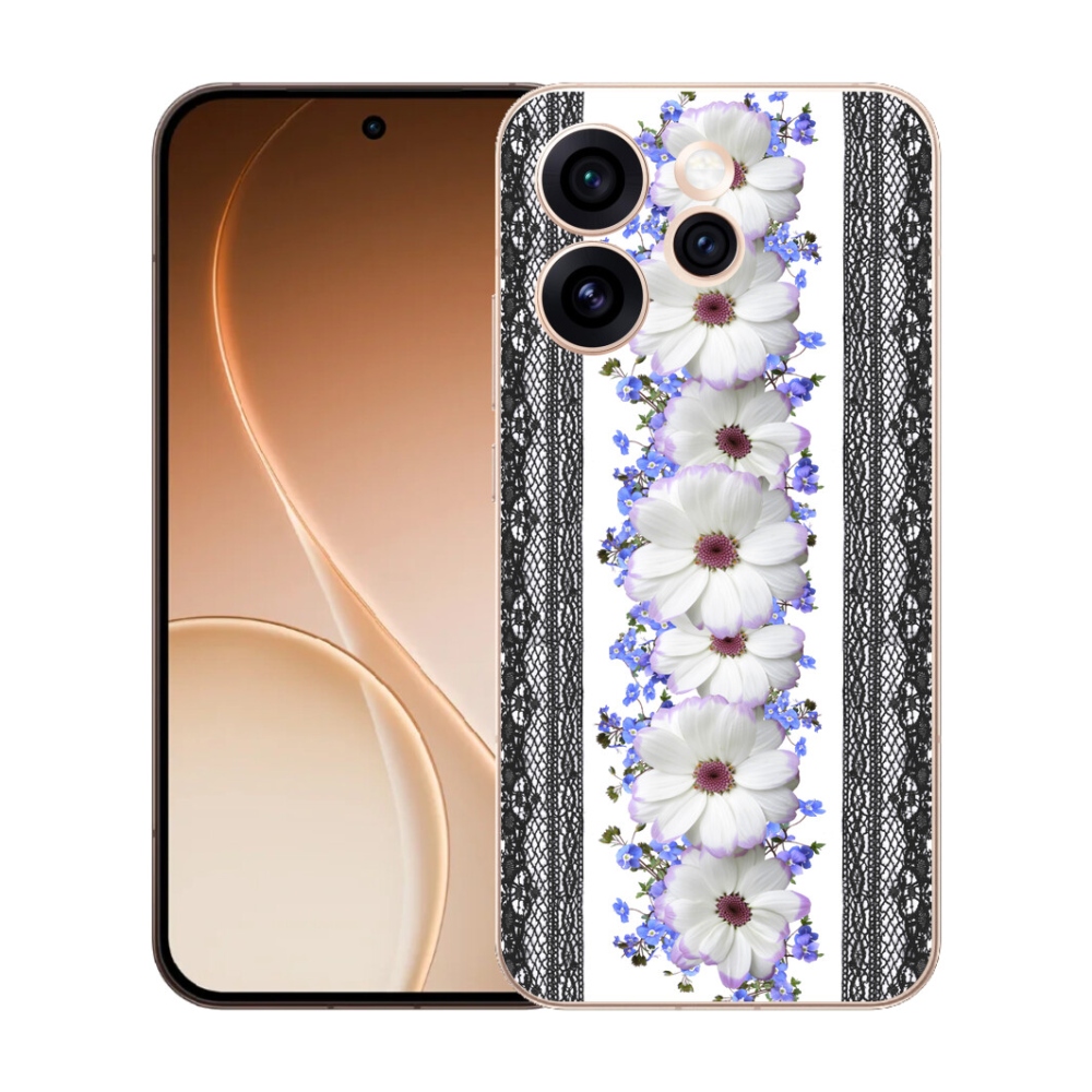 Gelový kryt mmCase na Oppo Reno 15 Pro 5G - květiny 8