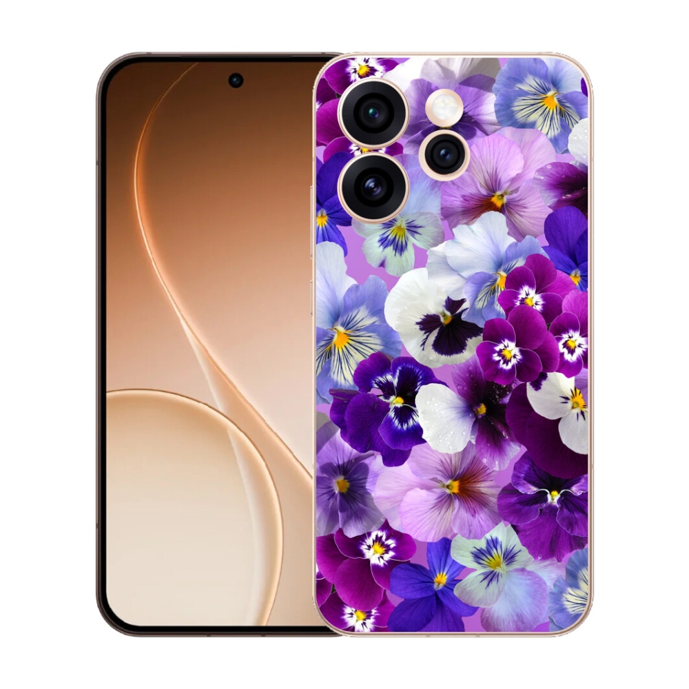 Gelový kryt mmCase na Oppo Reno 15 Pro 5G - květiny 9