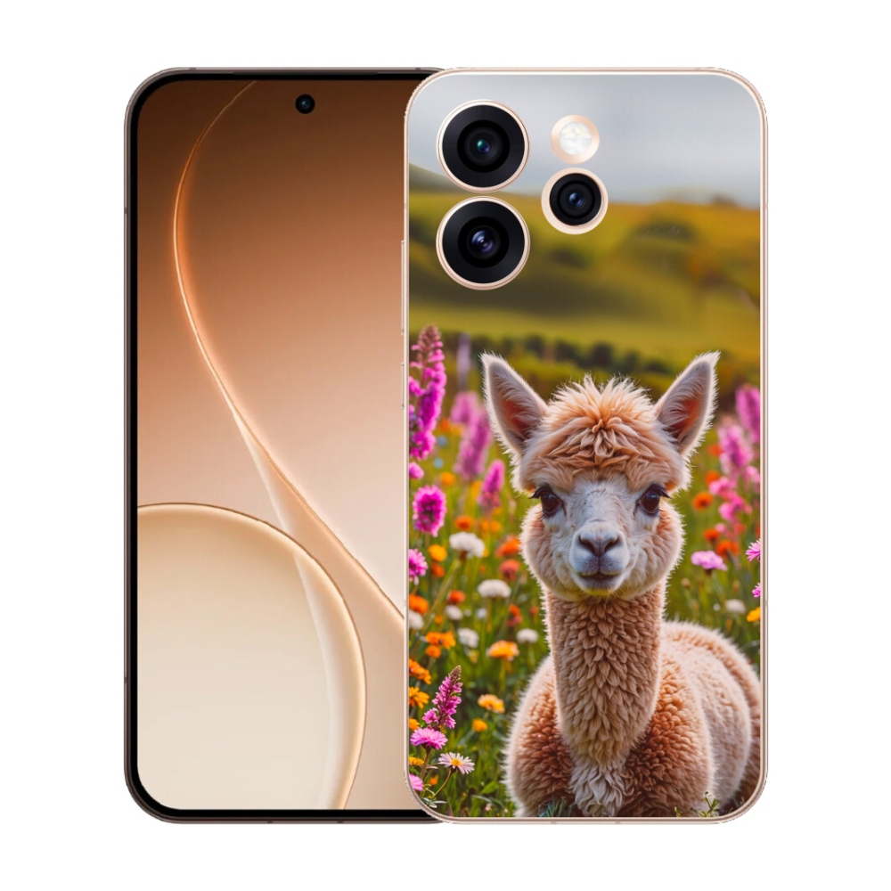 Gelový kryt mmCase na Oppo Reno 15 Pro 5G - lama na louce