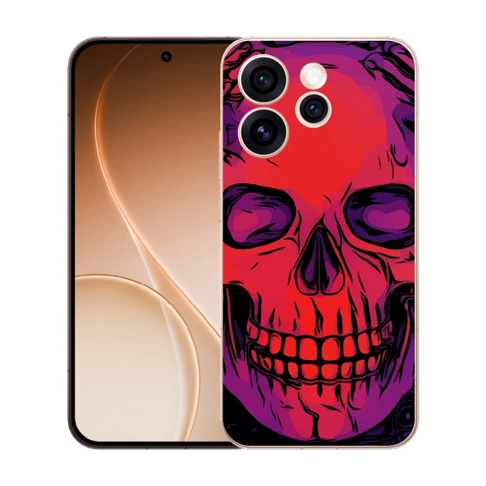 Gelový kryt mmCase na Oppo Reno 15 Pro 5G - lebka