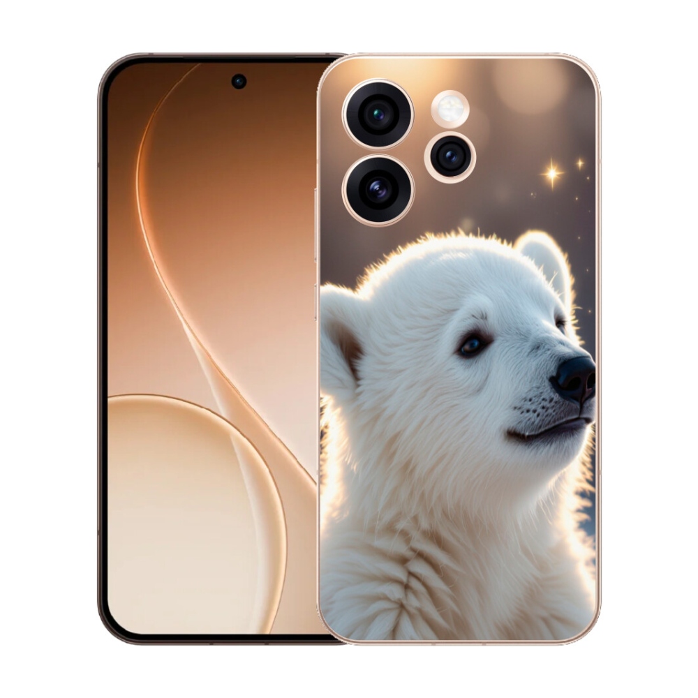 Gelový kryt mmCase na Oppo Reno 15 Pro 5G - lední medvěd