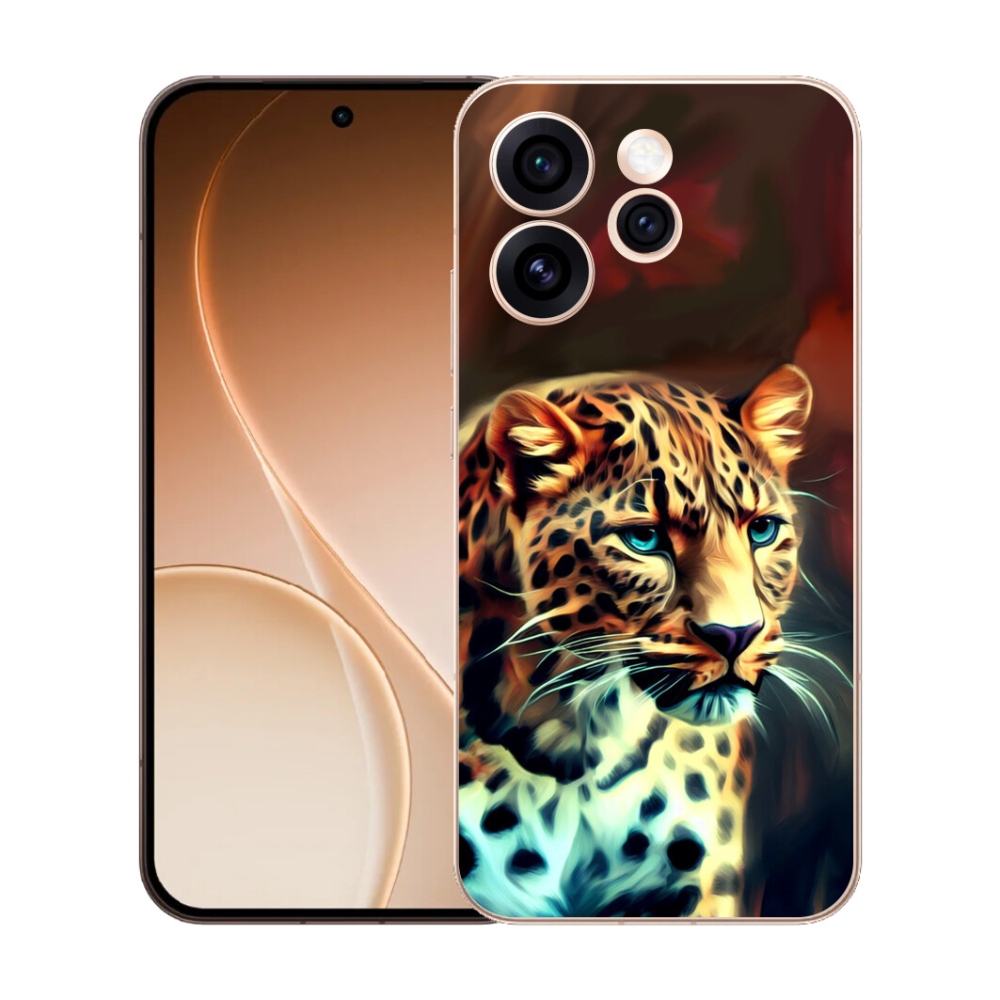 Gelový kryt mmCase na Oppo Reno 15 Pro 5G - leopard
