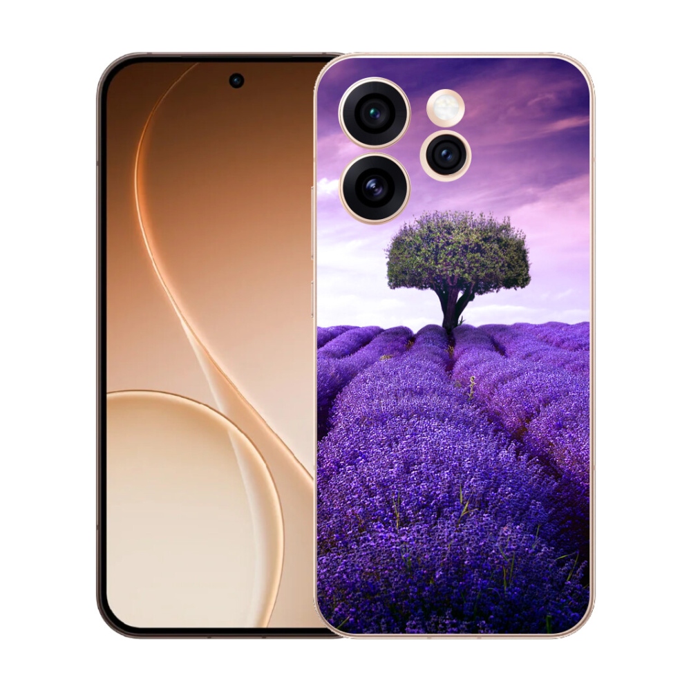 Gelový kryt mmCase na Oppo Reno 15 Pro 5G - levandulová louka