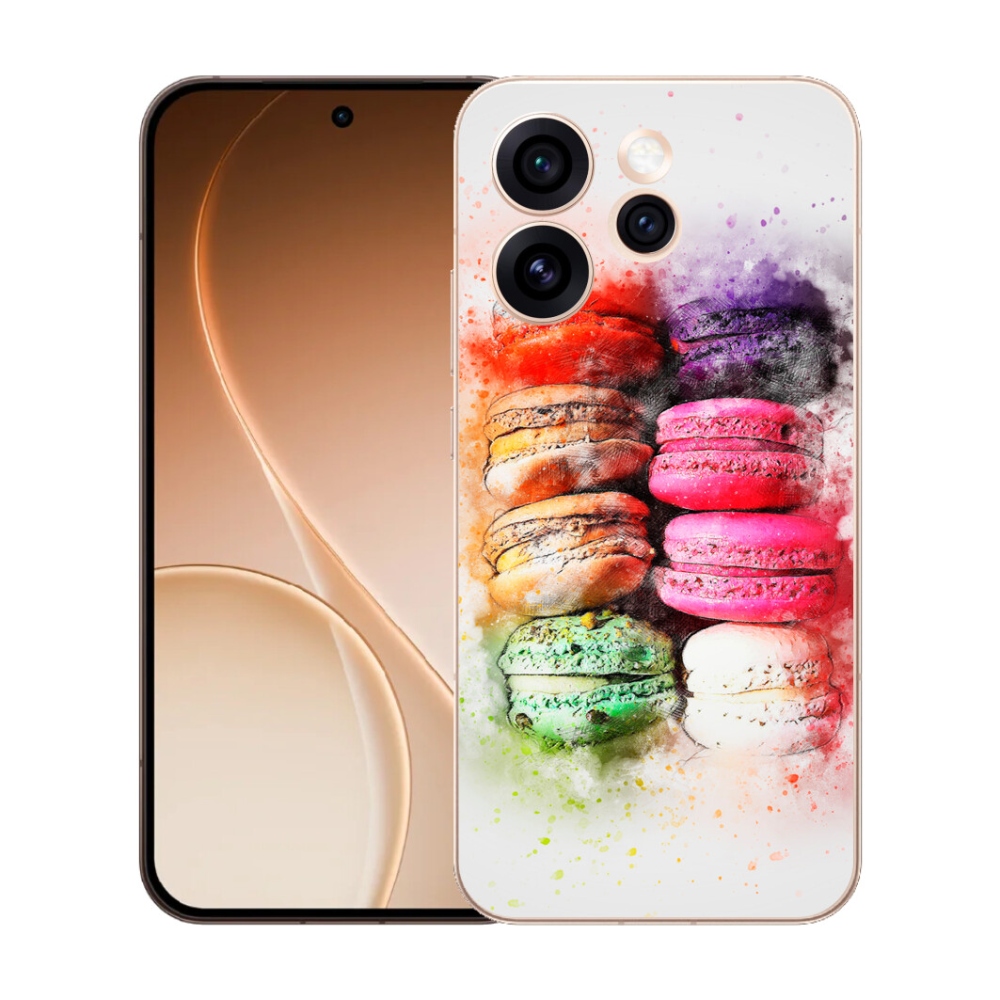 Gelový kryt mmCase na Oppo Reno 15 Pro 5G - makrónky