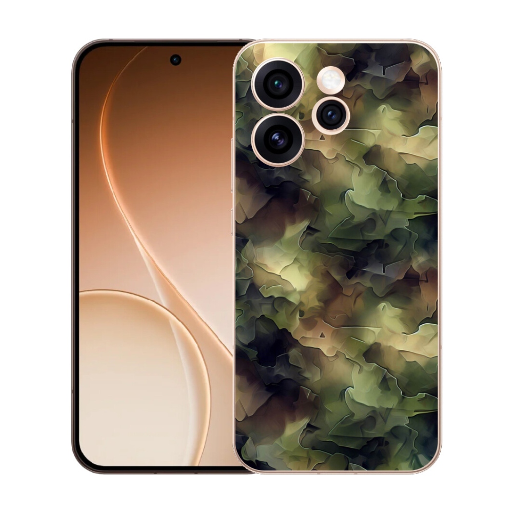 Gelový kryt mmCase na Oppo Reno 15 Pro 5G - maskáčový vzor 10
