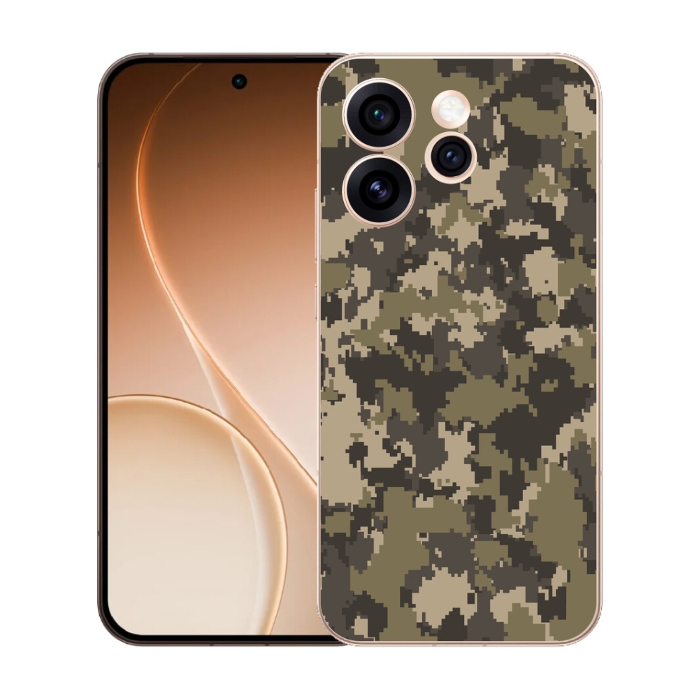 Gelový kryt mmCase na Oppo Reno 15 Pro 5G - maskáčový vzor 12