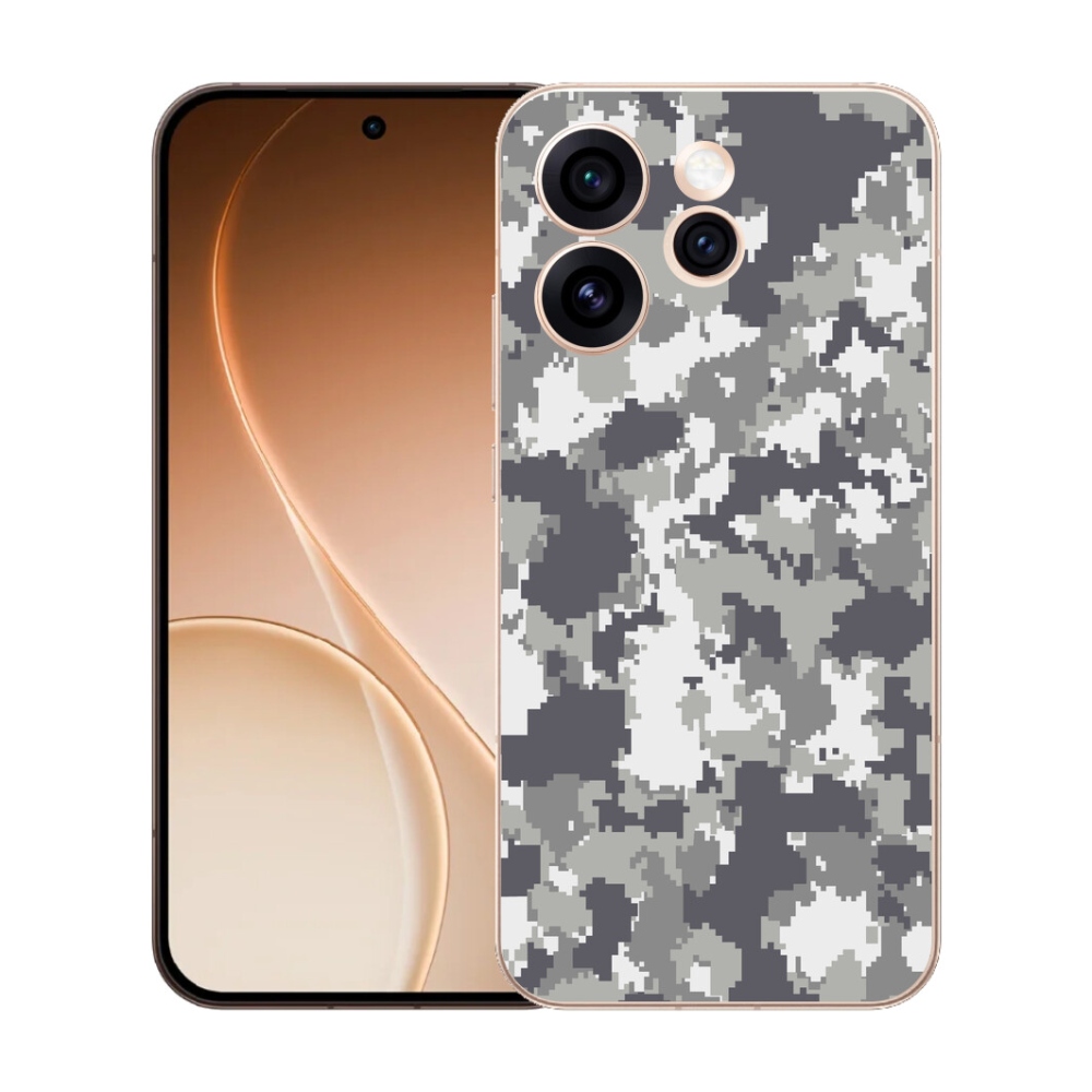 Gelový kryt mmCase na Oppo Reno 15 Pro 5G - maskáčový vzor 2