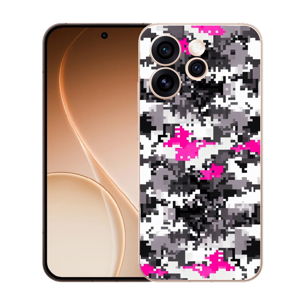 Gelový kryt mmCase na Oppo Reno 15 Pro 5G - maskáčový vzor 4