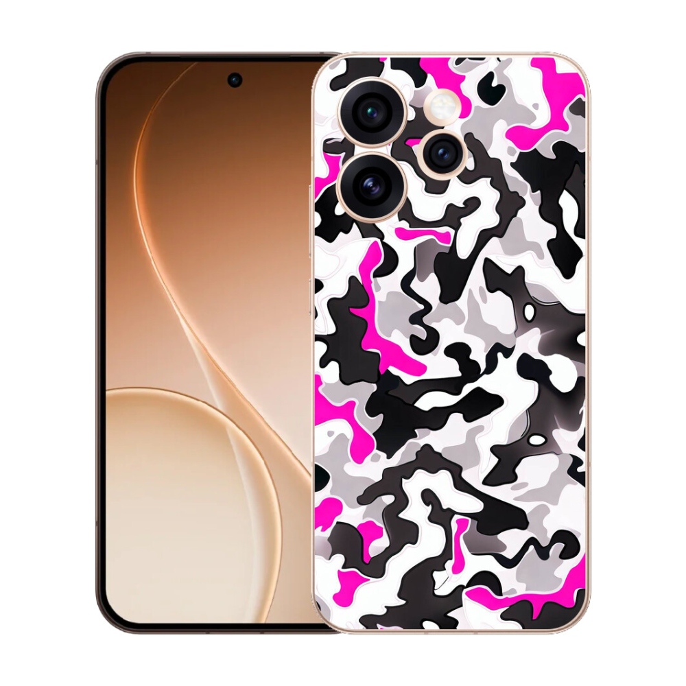 Gelový kryt mmCase na Oppo Reno 15 Pro 5G - maskáčový vzor 5