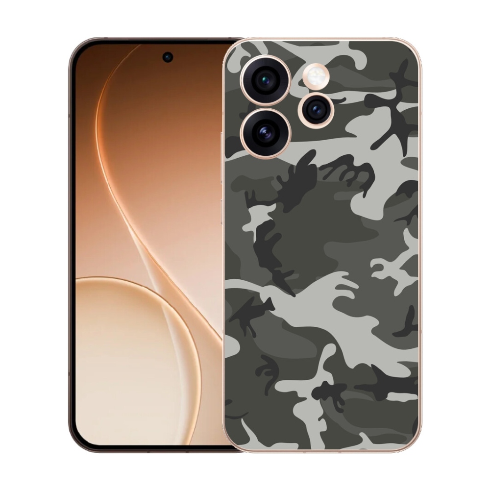 Gelový kryt mmCase na Oppo Reno 15 Pro 5G - maskáčový vzor