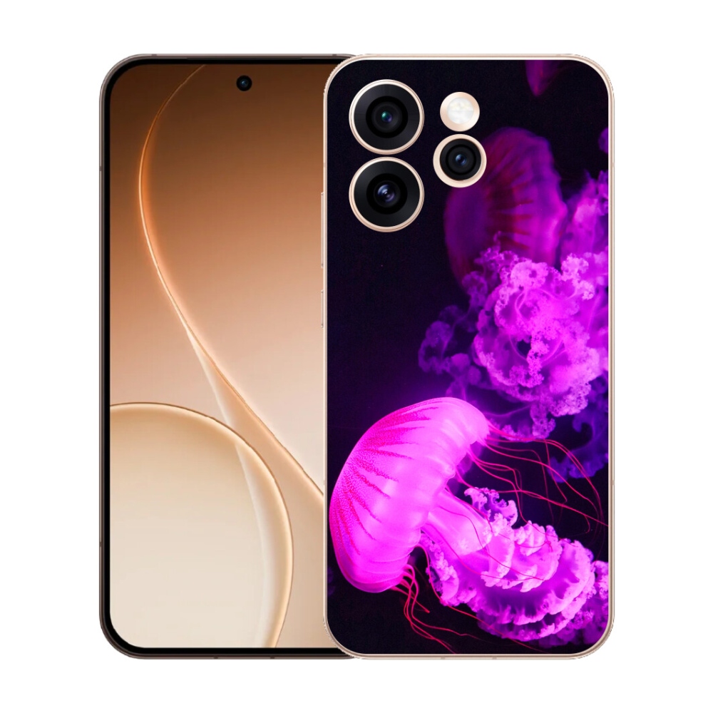Gelový kryt mmCase na Oppo Reno 15 Pro 5G - medúza 1