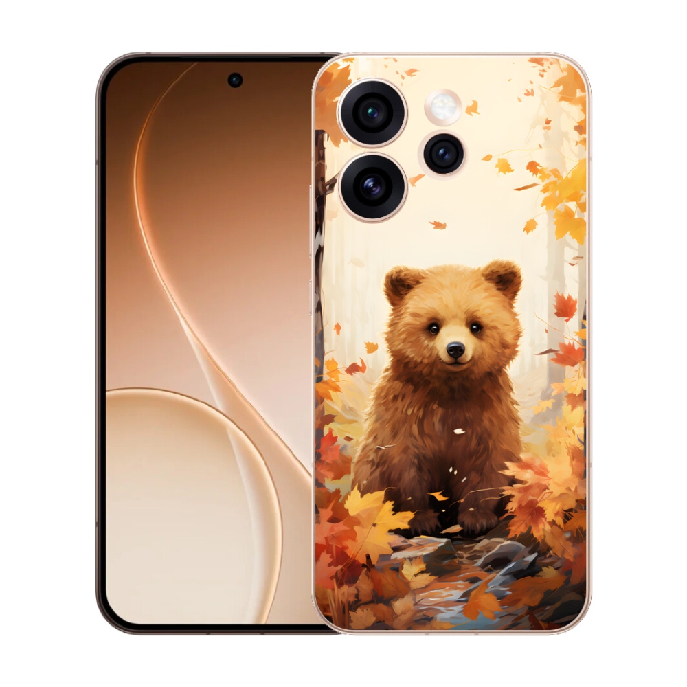 Gelový kryt mmCase na Oppo Reno 15 Pro 5G - medvěd v lese