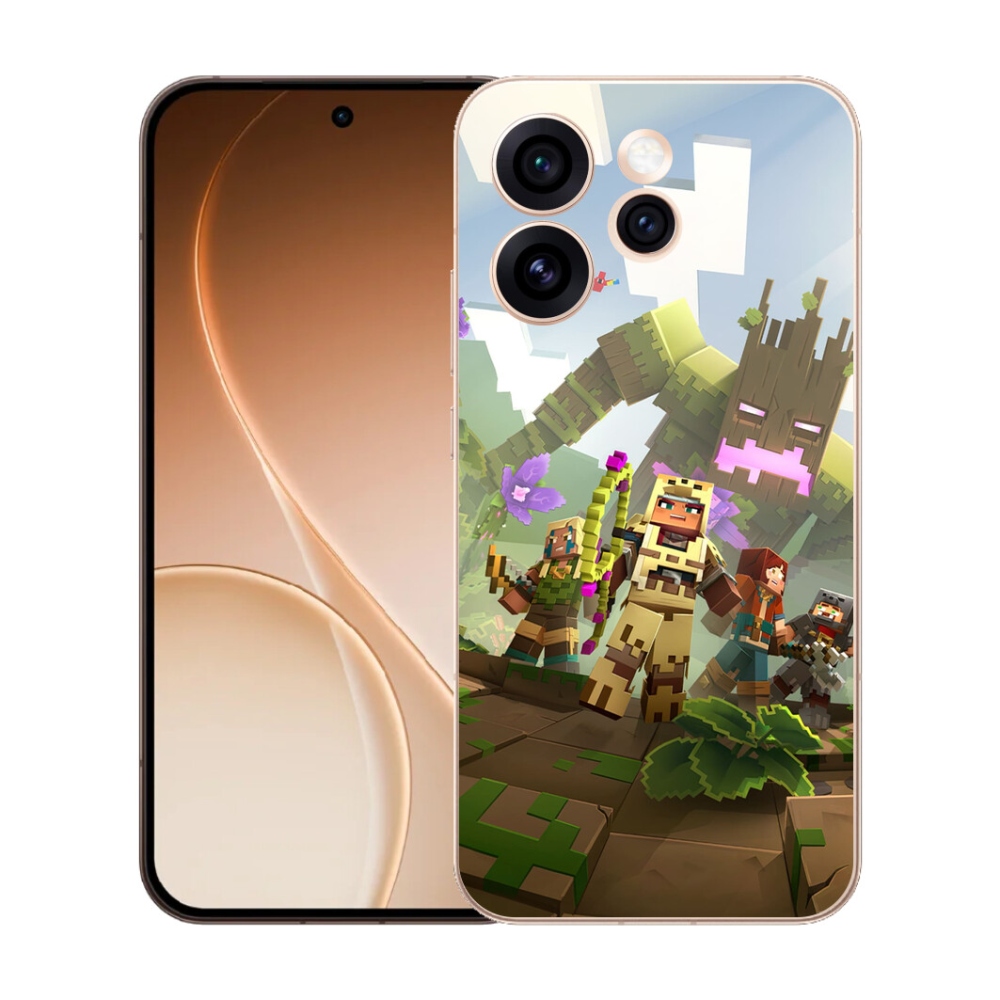 Gelový kryt mmCase na Oppo Reno 15 Pro 5G - minecraft 1