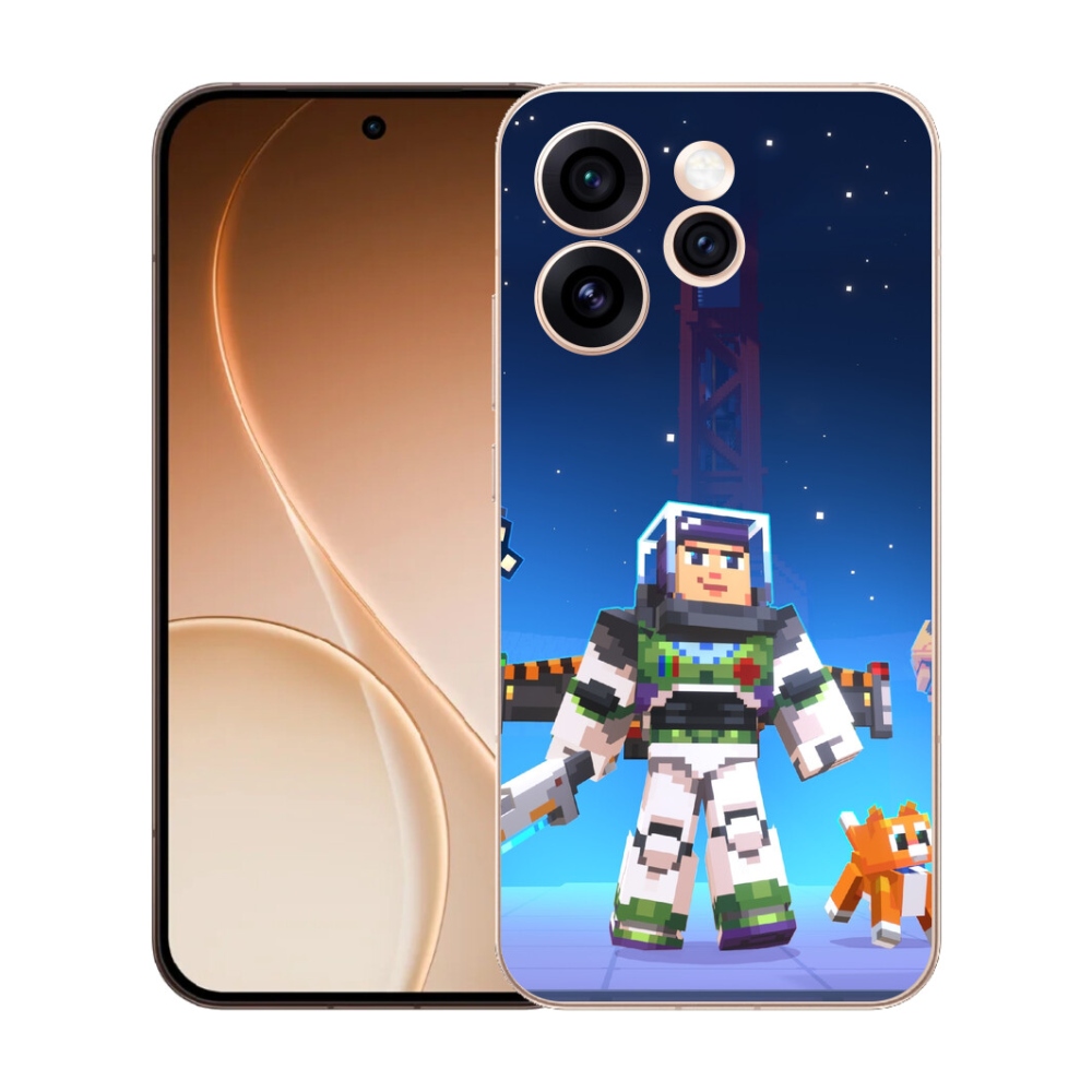 Gelový kryt mmCase na Oppo Reno 15 Pro 5G - minecraft 2