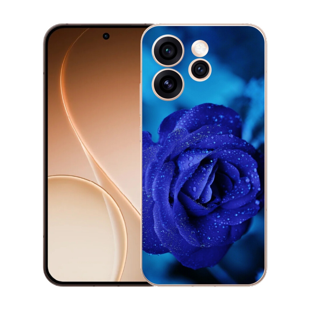 Gelový kryt mmCase na Oppo Reno 15 Pro 5G - modrá růže