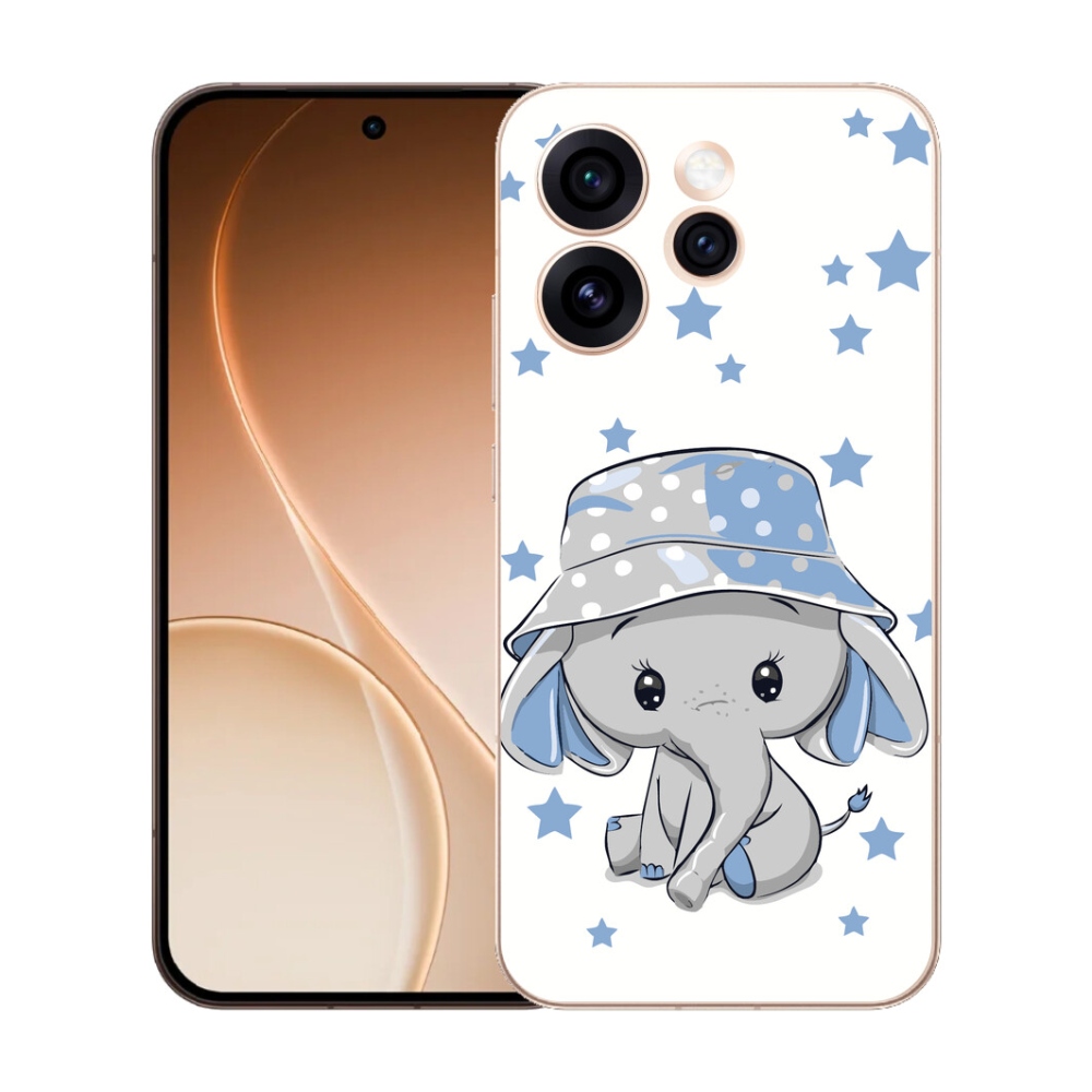 Gelový kryt mmCase na Oppo Reno 15 Pro 5G - modrý slon