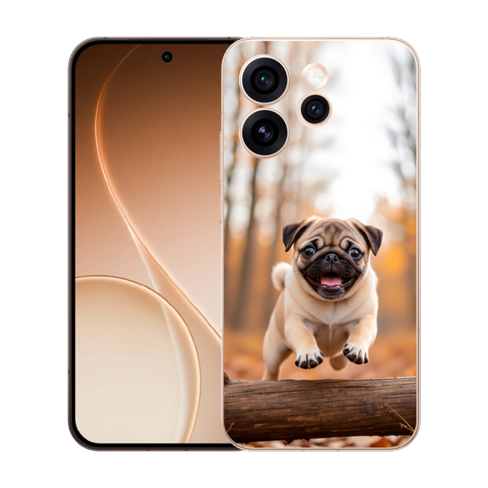 Gelový kryt mmCase na Oppo Reno 15 Pro 5G - mops 2