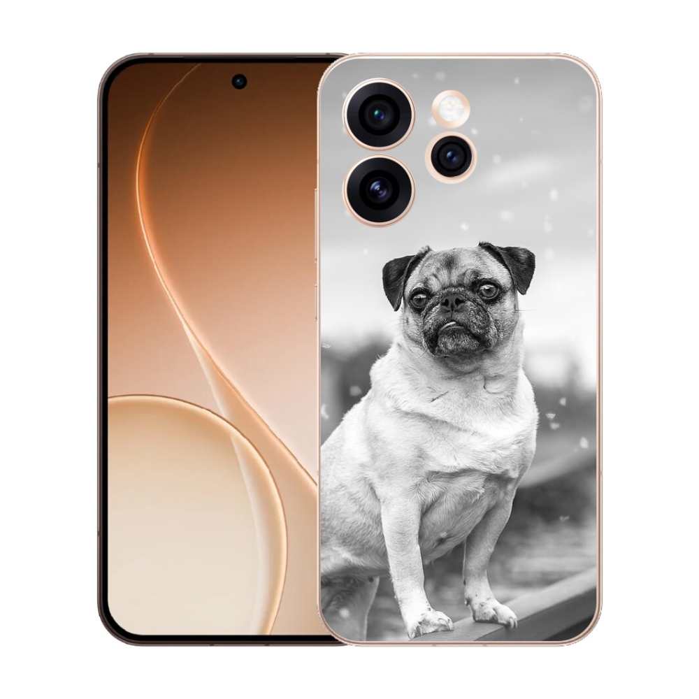 Gelový kryt mmCase na Oppo Reno 15 Pro 5G - mops
