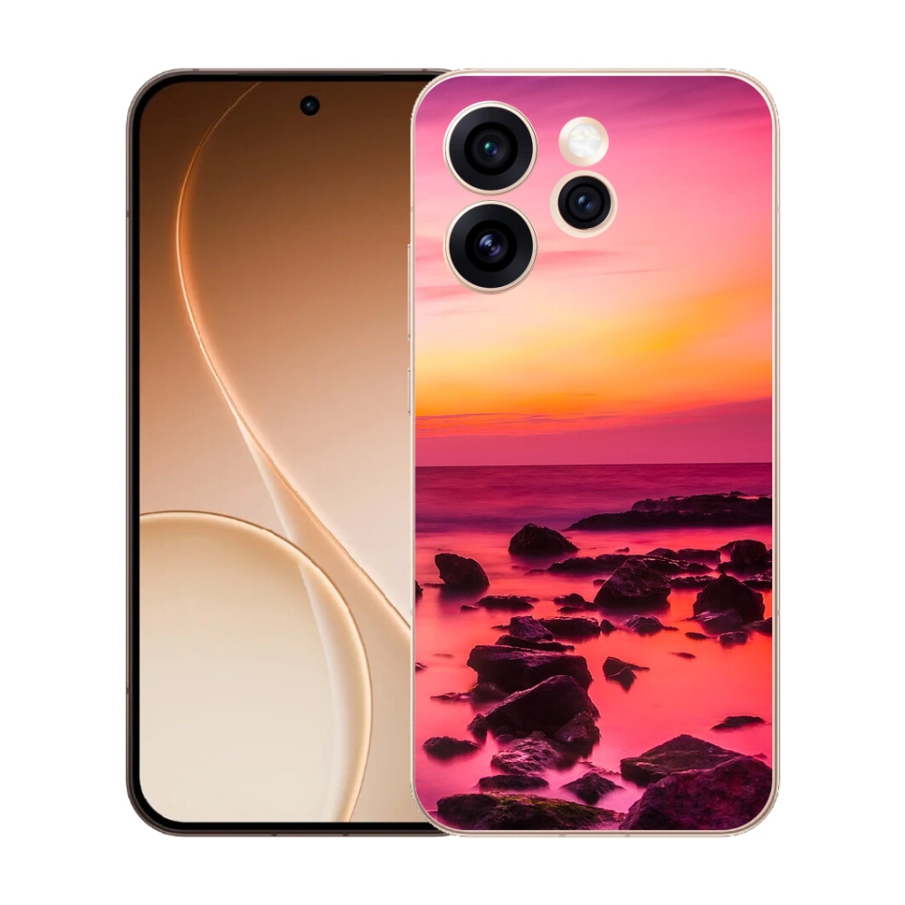 Gelový kryt mmCase na Oppo Reno 15 Pro 5G - moře a záře