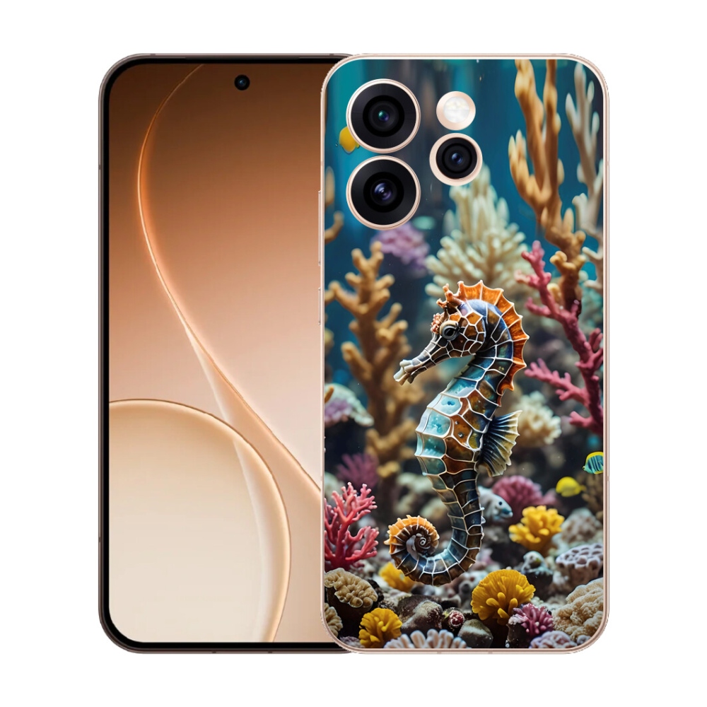 Gelový kryt mmCase na Oppo Reno 15 Pro 5G - mořský koník 2