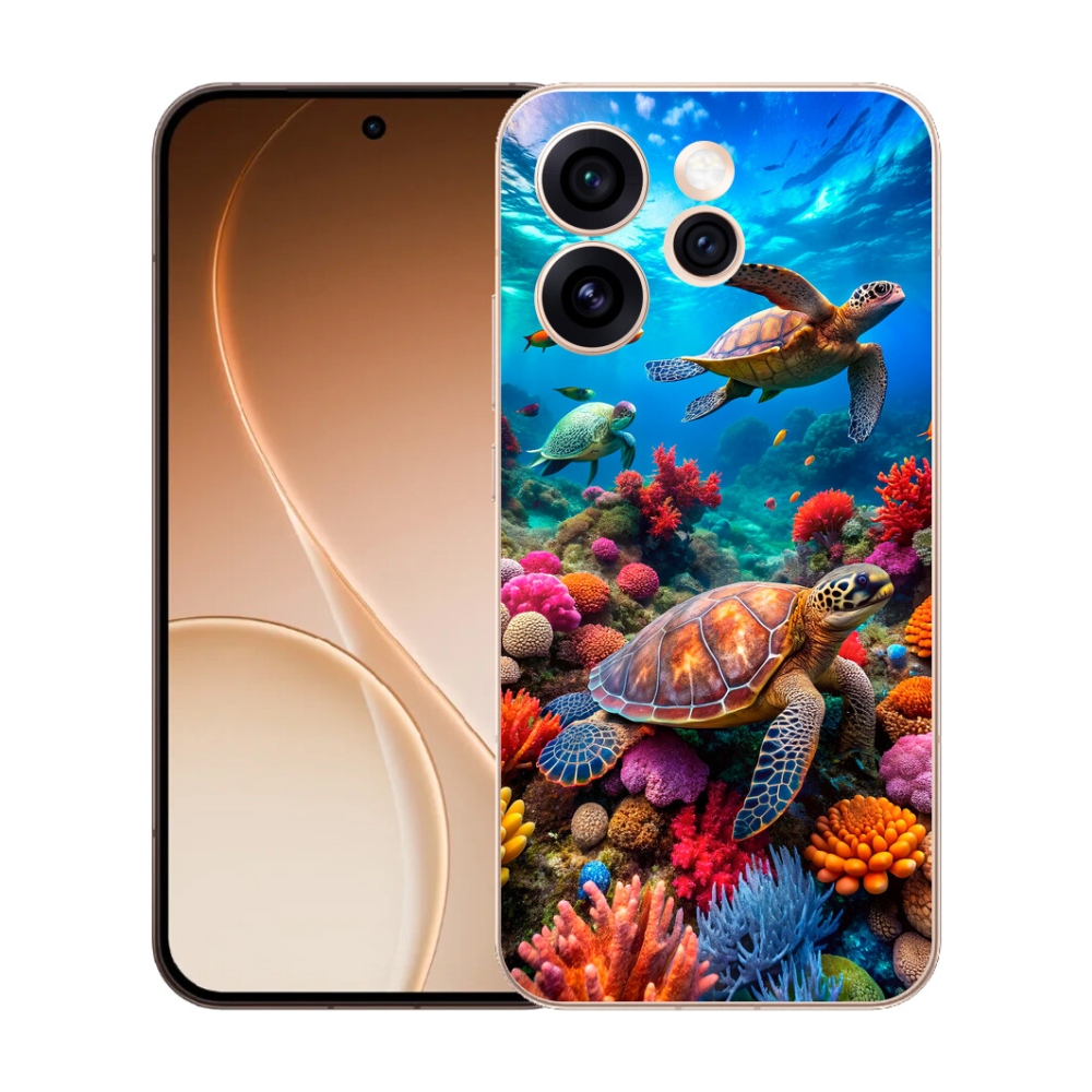 Gelový kryt mmCase na Oppo Reno 15 Pro 5G - mořský svět 2