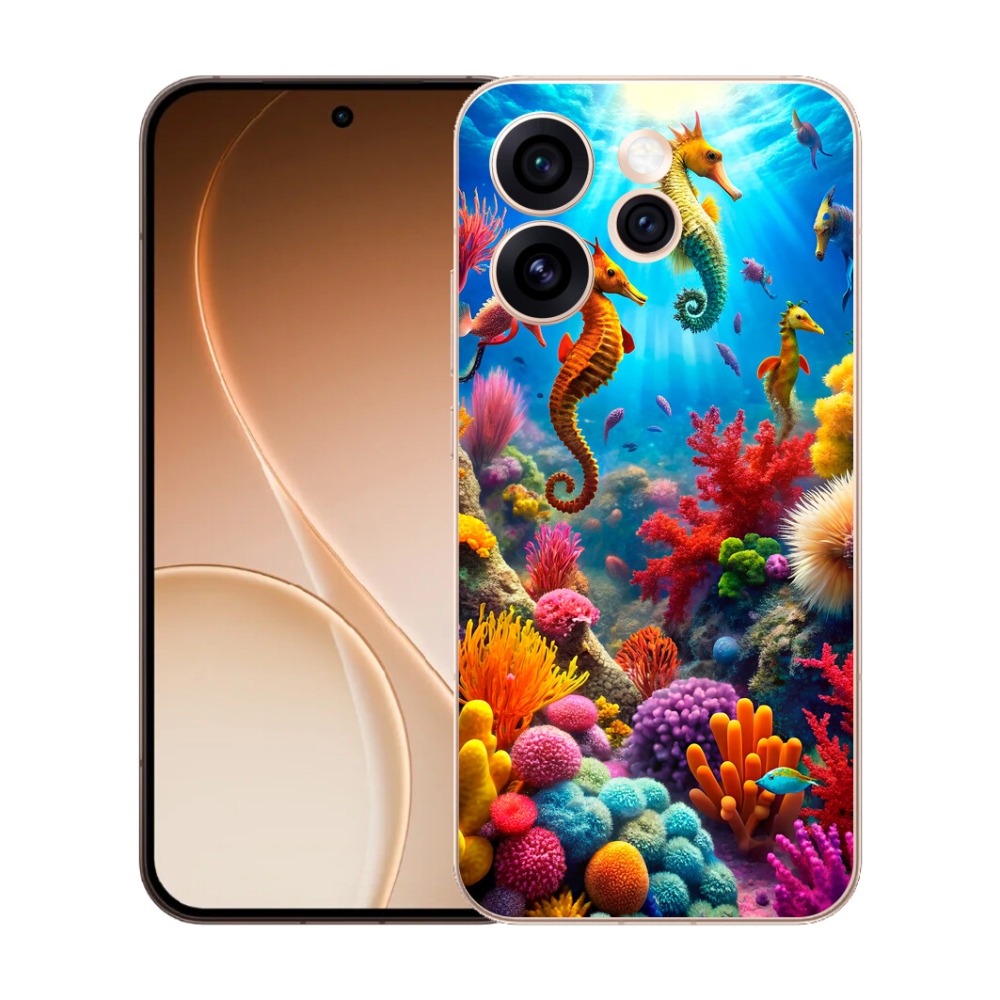Gelový kryt mmCase na Oppo Reno 15 Pro 5G - mořský svět 3