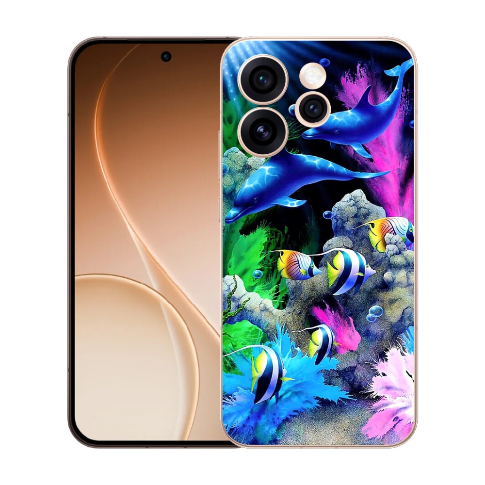 Gelový kryt mmCase na Oppo Reno 15 Pro 5G - mořský svět