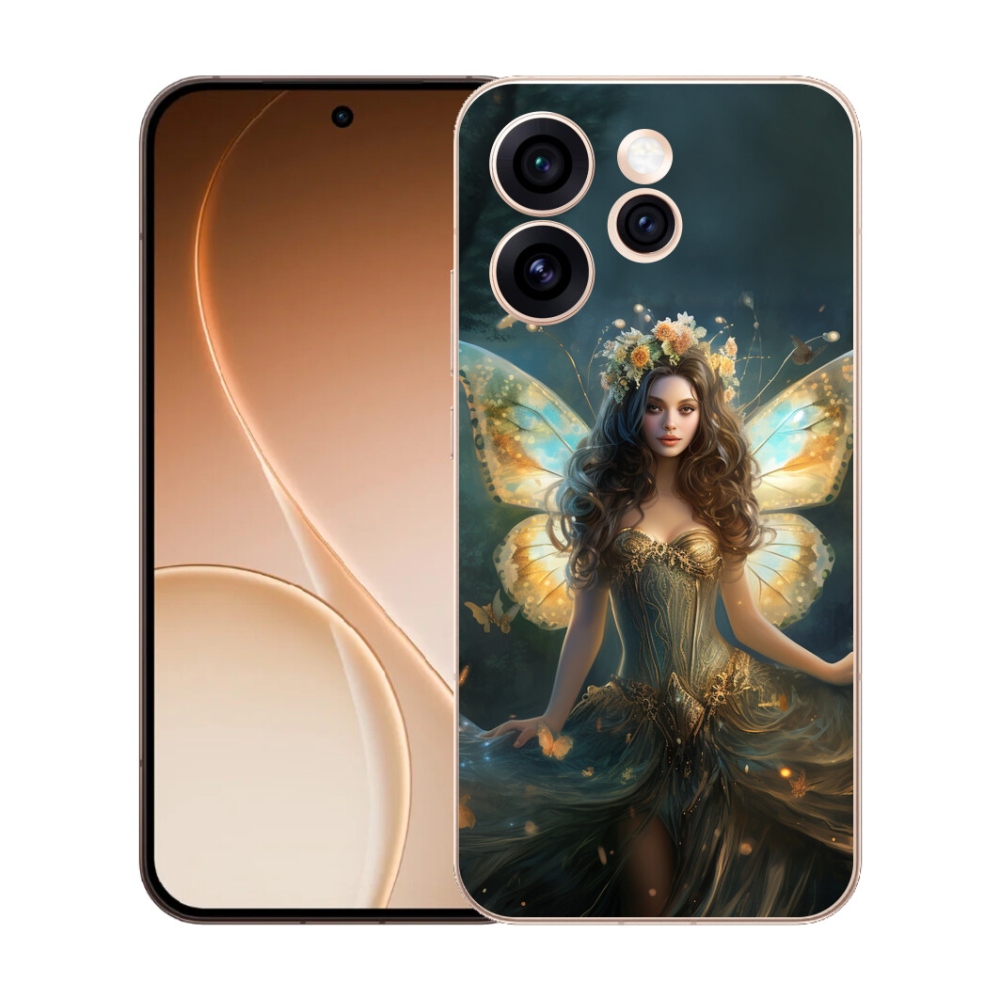 Gelový kryt mmCase na Oppo Reno 15 Pro 5G - motýlí žena
