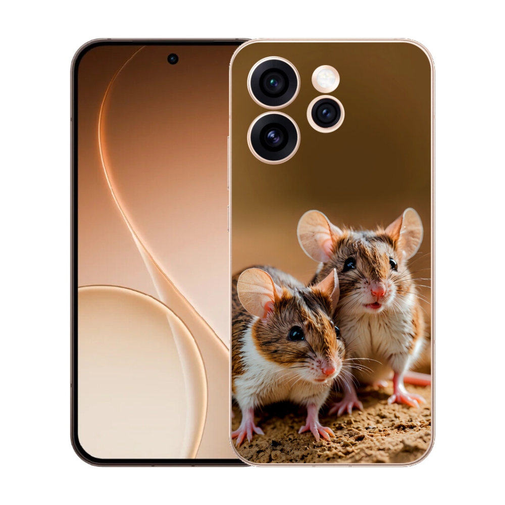 Gelový kryt mmCase na Oppo Reno 15 Pro 5G - myší duo