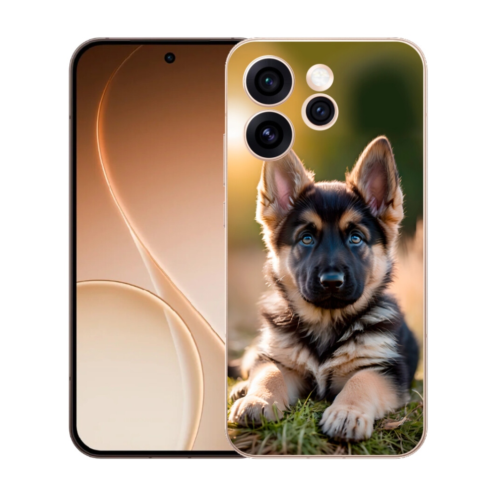 Gelový kryt mmCase na Oppo Reno 15 Pro 5G - německý ovčák v přírodě