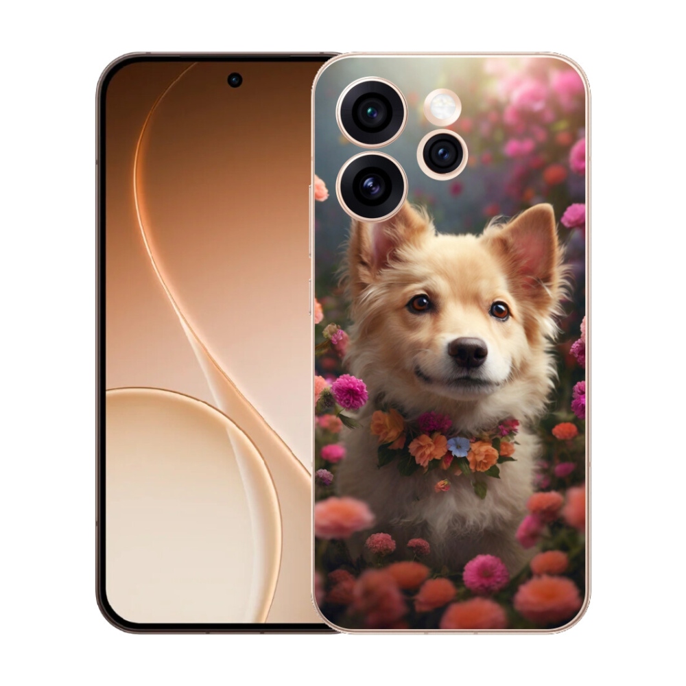 Gelový kryt mmCase na Oppo Reno 15 Pro 5G - německý špic