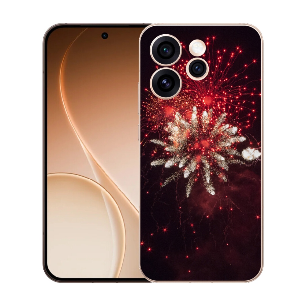 Gelový kryt mmCase na Oppo Reno 15 Pro 5G - ohňostroj