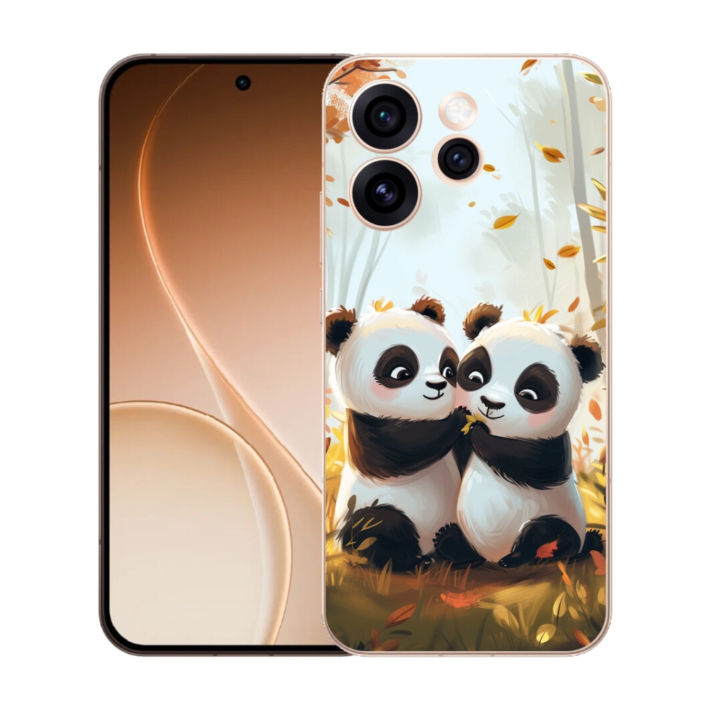 Gelový kryt mmCase na Oppo Reno 15 Pro 5G - pandy