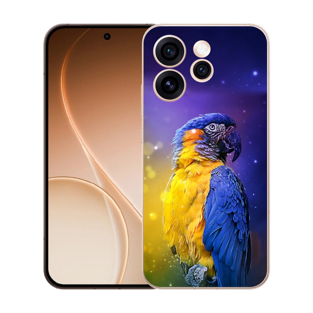Gelový kryt mmCase na Oppo Reno 15 Pro 5G - papoušek ara 1