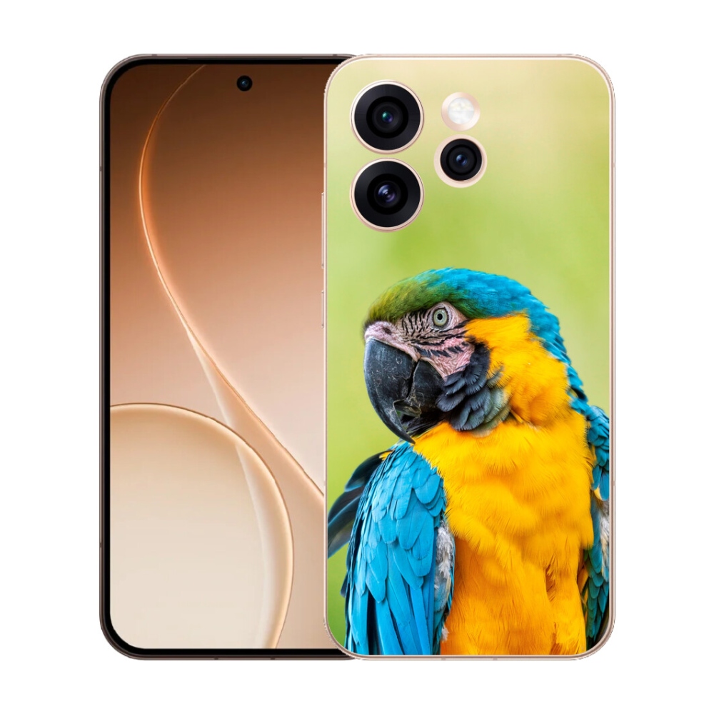 Gelový kryt mmCase na Oppo Reno 15 Pro 5G - papoušek ara 2