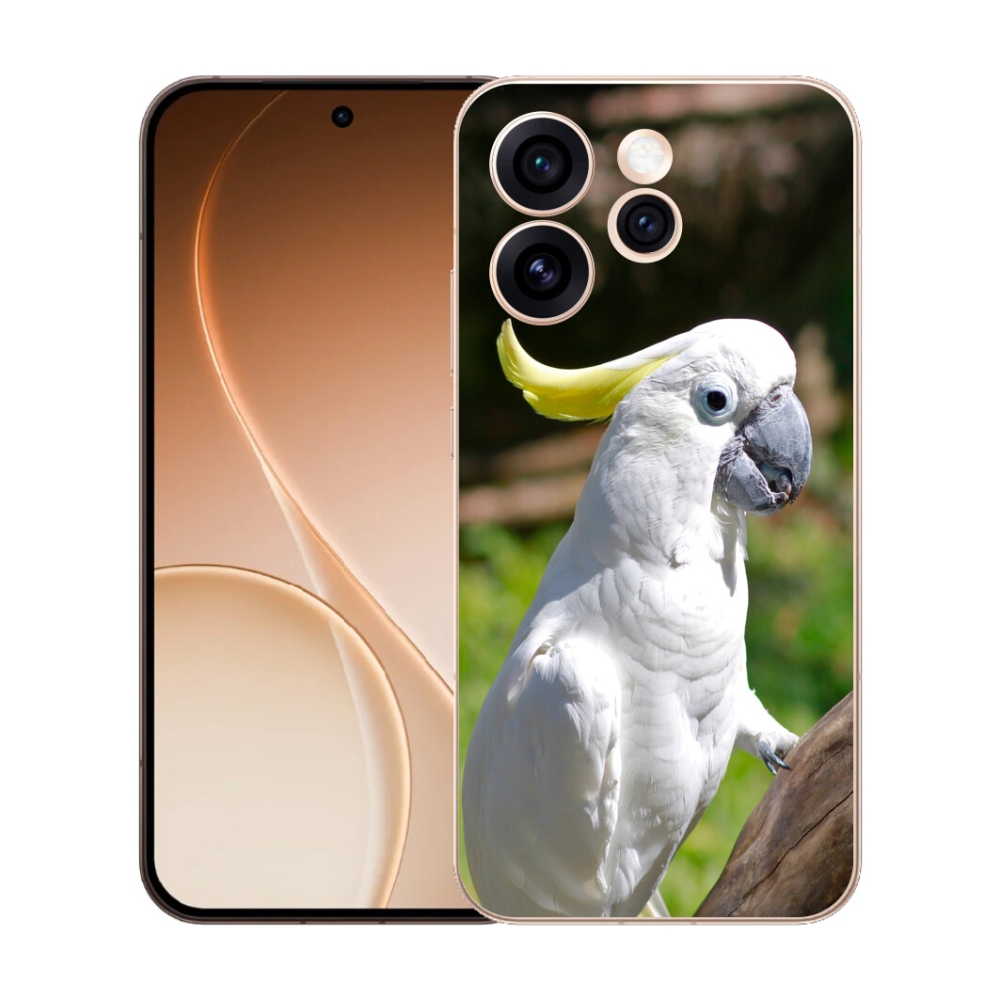Gelový kryt mmCase na Oppo Reno 15 Pro 5G - papoušek kakadu 2