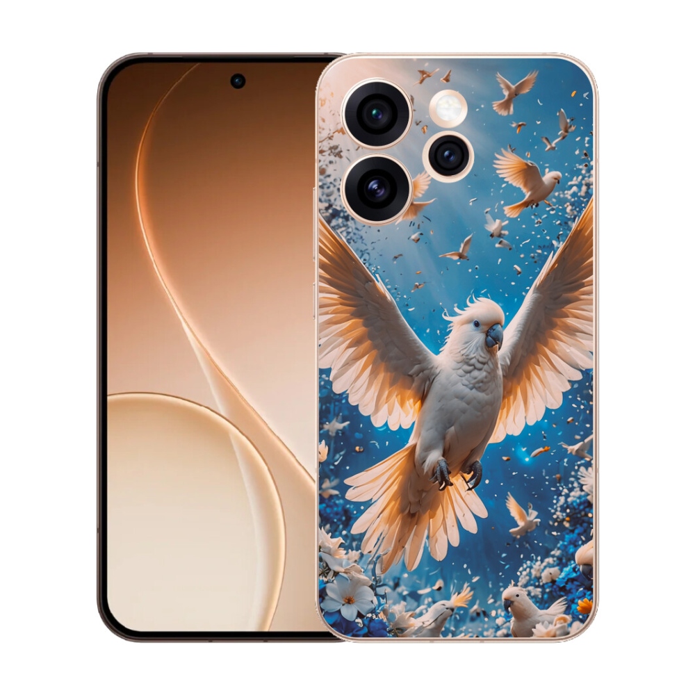Gelový kryt mmCase na Oppo Reno 15 Pro 5G - papoušek kakadu