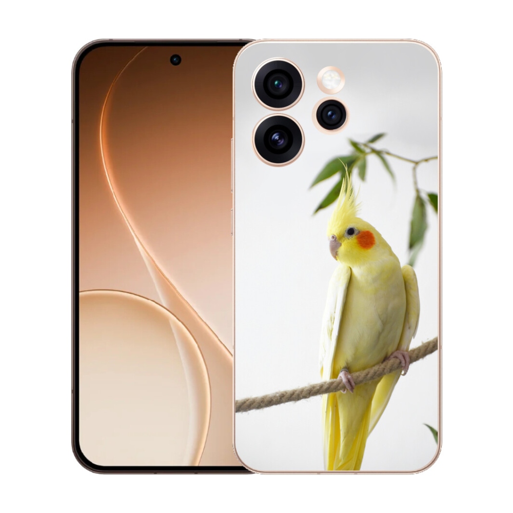 Gelový kryt mmCase na Oppo Reno 15 Pro 5G - papoušek korela chocholatá