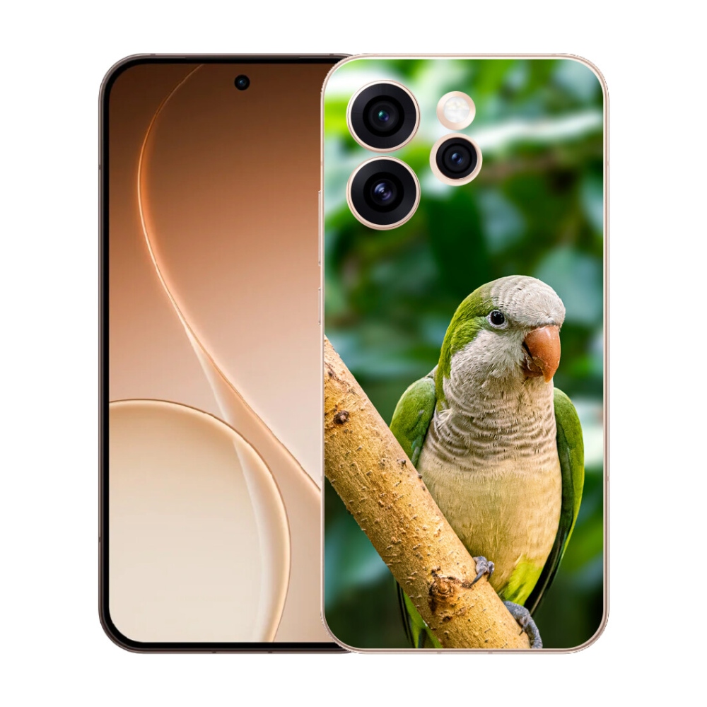 Gelový kryt mmCase na Oppo Reno 15 Pro 5G - papoušek mníšek