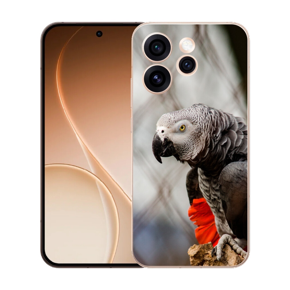 Gelový kryt mmCase na Oppo Reno 15 Pro 5G - papoušek žako 3