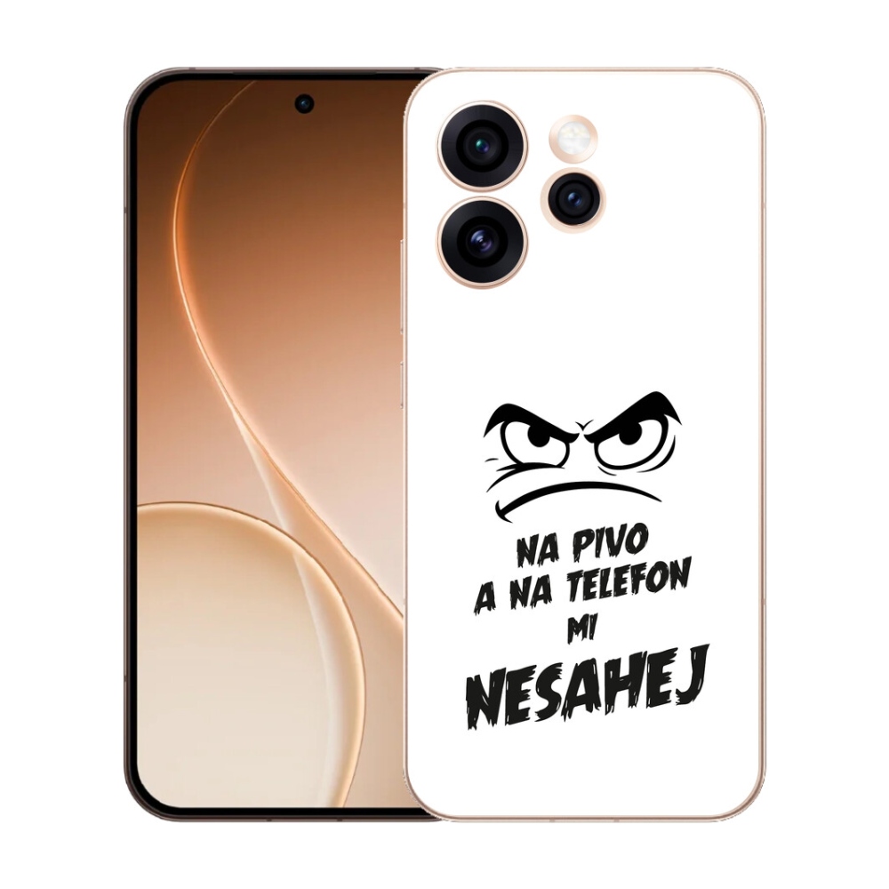 Gelový kryt mmCase na Oppo Reno 15 Pro 5G - pivní motiv 2 bílé pozadí