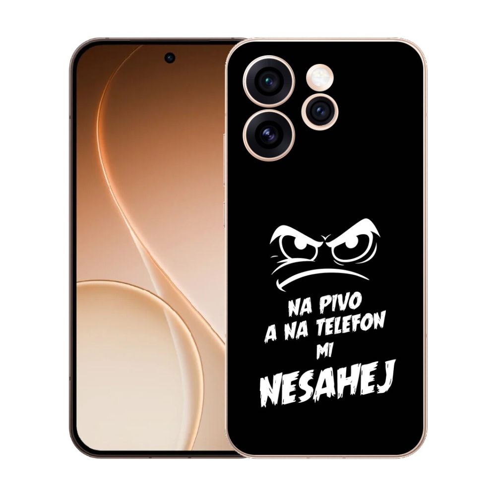 Gelový kryt mmCase na Oppo Reno 15 Pro 5G - pivní motiv 2 černé pozadí