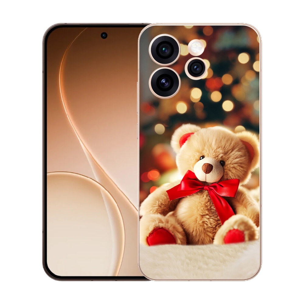 Gelový kryt mmCase na Oppo Reno 15 Pro 5G - plyšový medvídek