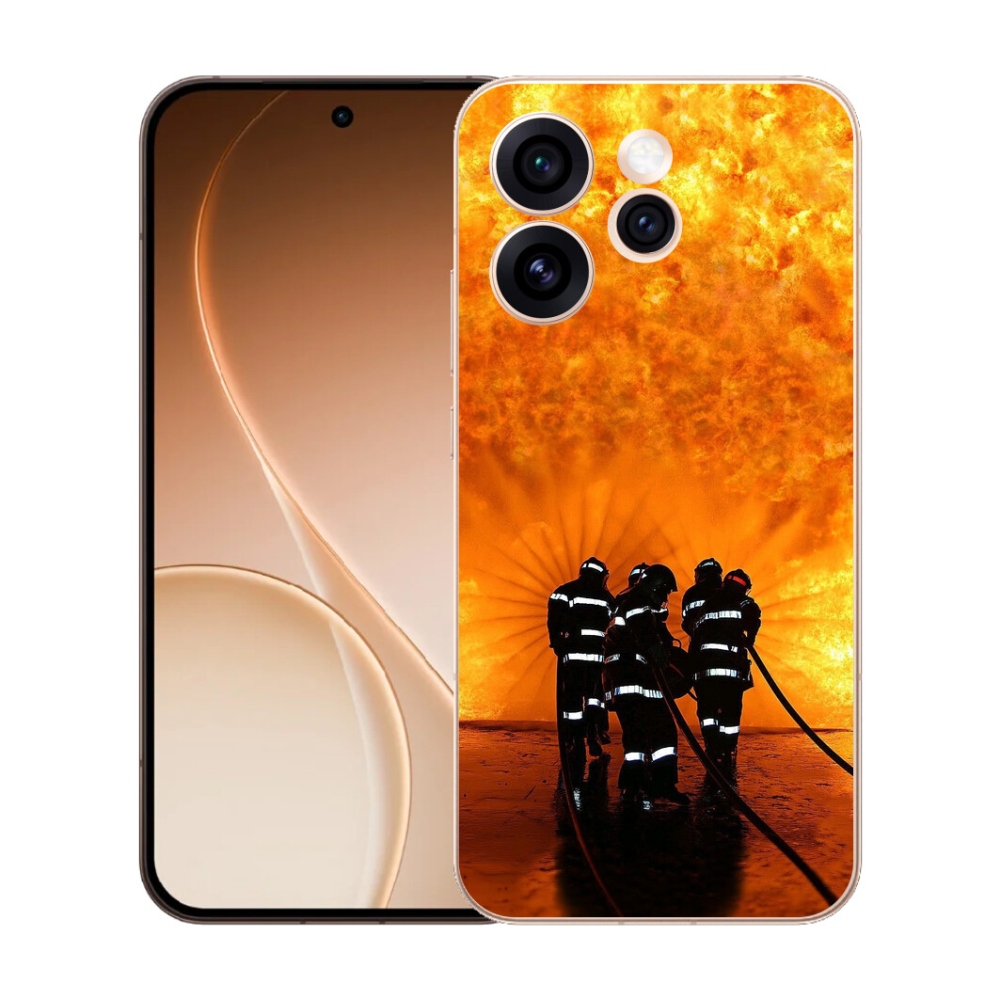 Gelový kryt mmCase na Oppo Reno 15 Pro 5G - požár