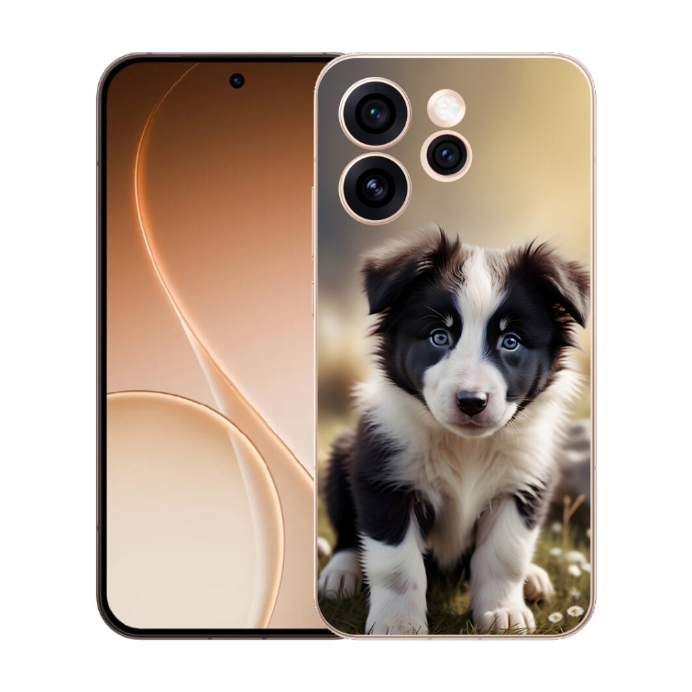 Gelový kryt mmCase na Oppo Reno 15 Pro 5G - roztomilá border kolie