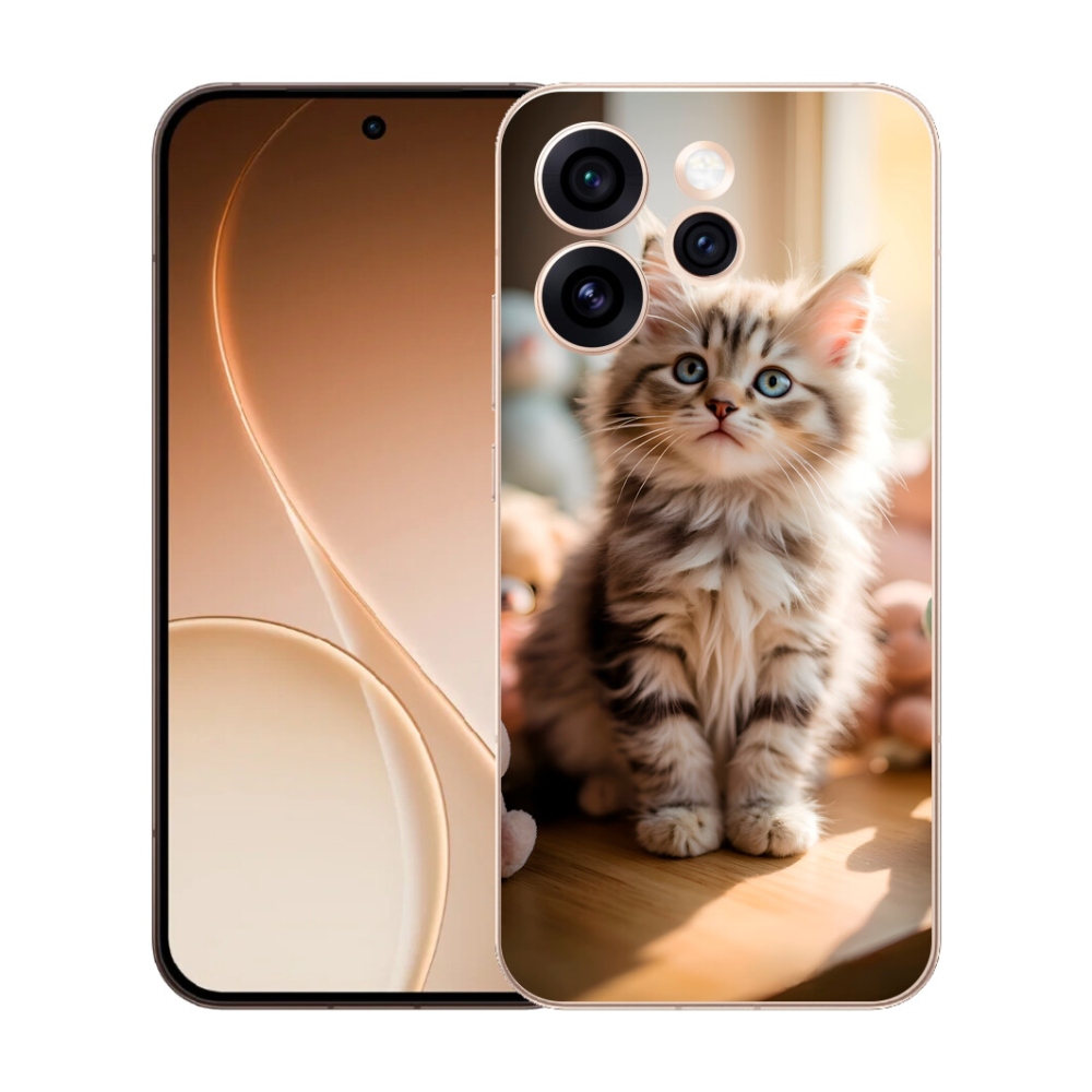 Gelový kryt mmCase na Oppo Reno 15 Pro 5G - roztomilé kotě 10