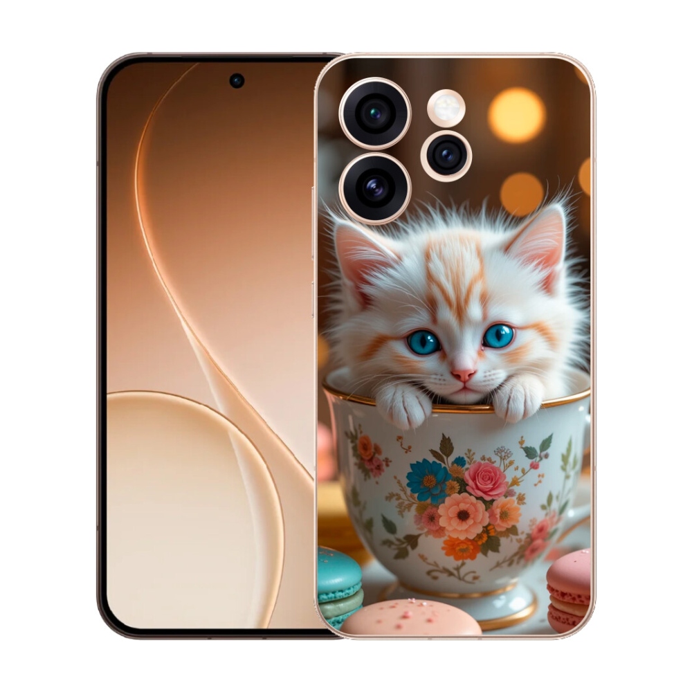 Gelový kryt mmCase na Oppo Reno 15 Pro 5G - roztomilé kotě 6
