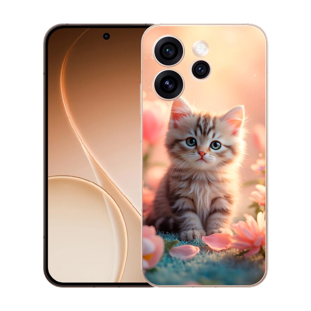Gelový kryt mmCase na Oppo Reno 15 Pro 5G - roztomilé kotě 8