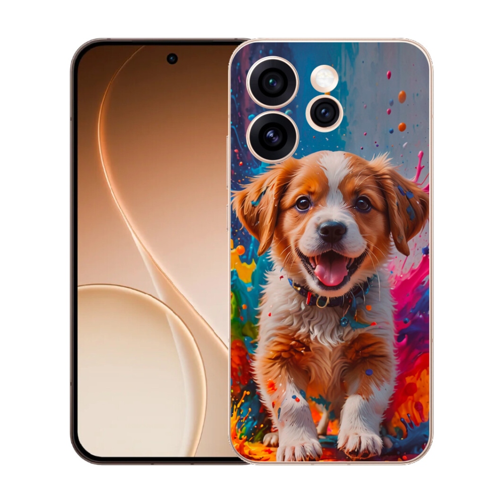 Gelový kryt mmCase na Oppo Reno 15 Pro 5G - roztomilé štěně 3